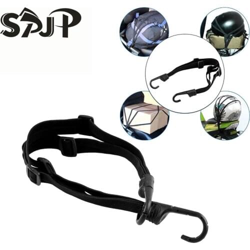 Universal Motorcycle helmet luggage 2 Hooks Elastic Rope straps off-road electric vehicle elastic band fuel tank net rope
