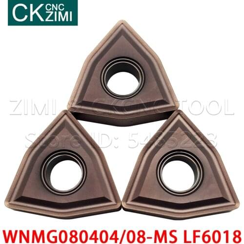 WNMG080404-MS WNMG080408-MS LF6018 WNMG431-MS LF6018 Carbide blade Turning Lathe Inserts CNC tools WNMG 0804 for Stainless Steel