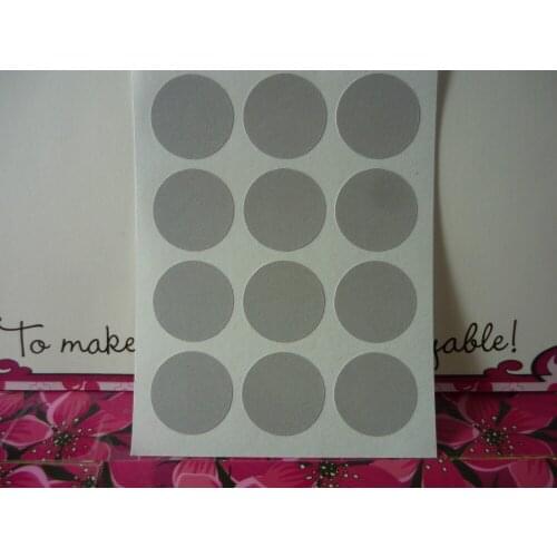 1.9cm Light Grey solid color classic Round Sticker