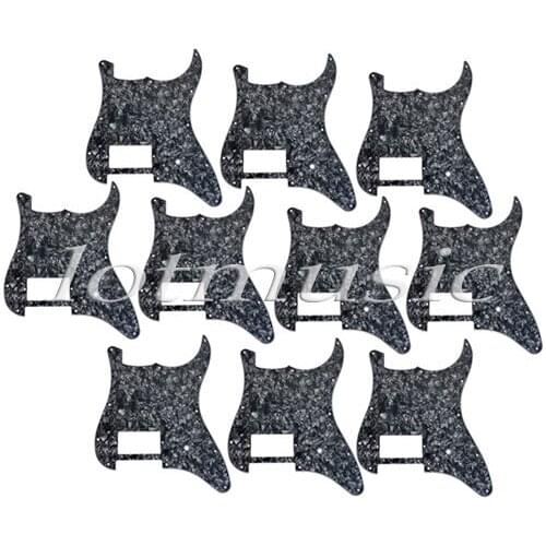 10pcs 3Ply Black Pearl Guitar Pickguard One Humbucker For Strat Replacement High Quality