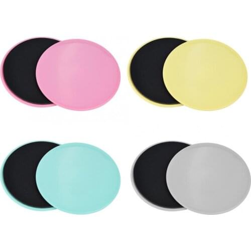 2 Pcs Gliding Discs Slider Fitness Disc Exercise Sliding Plate for Yoga Gym Abdominal Core Training Exercise Equipment