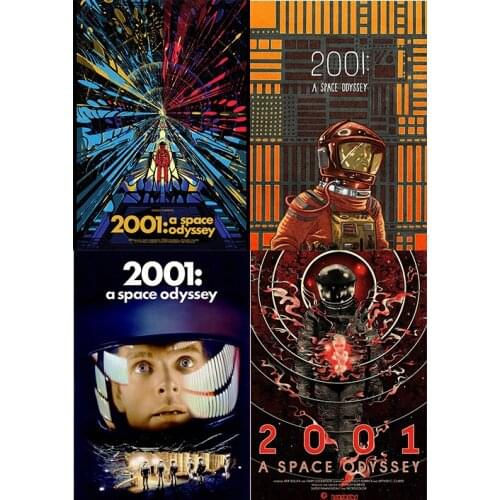 2001: A Space Odyssey Poster Clear Image Wall Stickers Home Decoration High Quality Prints White Coated Paper home art Brand