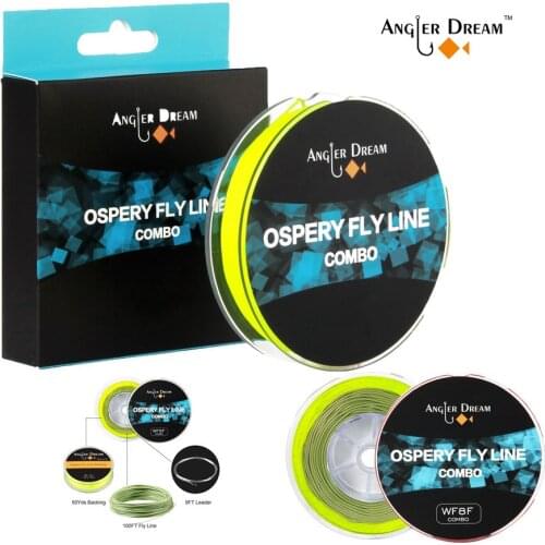 3 5 8 WT Fly fishing line Combo Fly Line Weight Forward Fly Fishing Line with Braided Backing Tapered Leader Preload Fly Line