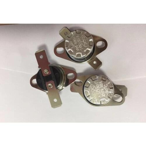 Free Shipping 10pcs/LOT KSD301 90-180℃ PFDegree normally closed temperature snap-on thermal protector switch