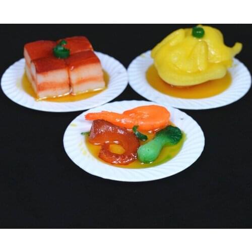 New China Wind Small Gifts Key Chain Men Dishes Food Models Pendant Keychains Women Bag Charm Best Party Jewelry K2091