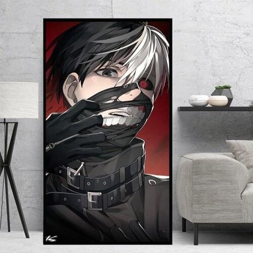 Tokyo Ghoul Colorful Anime Manga Wall Art Print Decor,50 x 70 cm,No Frame
