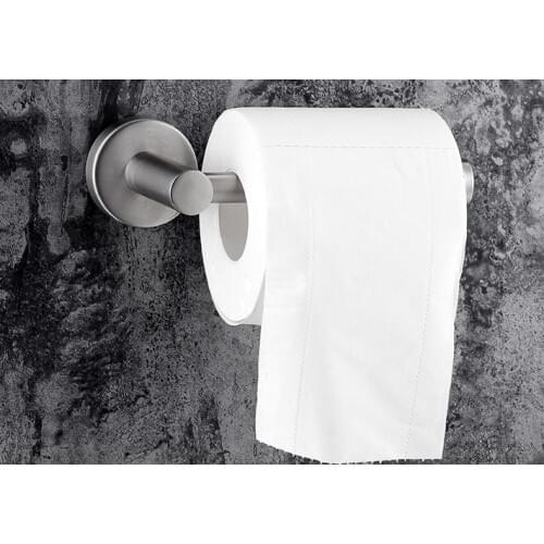 1PC Toilet Paper Holder Hanging Traceless Practical Wall Mounted Toilet Paper Holder Bathroom Tissue Holder for Toilet Bathroom