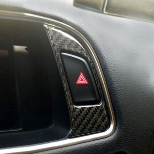 For Audi Q5 2009 2010 2011 2012 2013 2014 2015 2016 2017 Carbon Fiber Car Navigation Dashboard Panel Warning Light Cover
