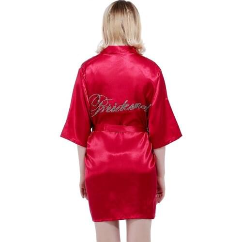 Bridesmaid robes Sleepwear Robe Wedding Bride Bridesmaid Robes Pyjama Robe Female nightwear Bathrobe Nightdress Nightgown
