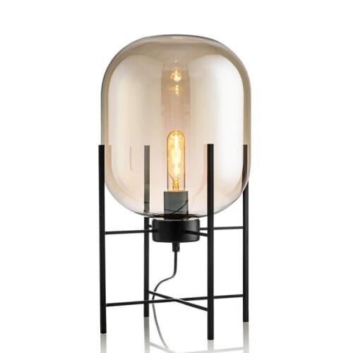 Creative Personality Glass Table Lamps for Hotel Home Living Room Study Bedroom Bedside Lamps Modern Stained Glass Lamps Table