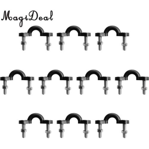MagiDeal 10 Pieces Kayak Boat Deck Loop Pad Eye with Screws Nuts Rigging Accessories