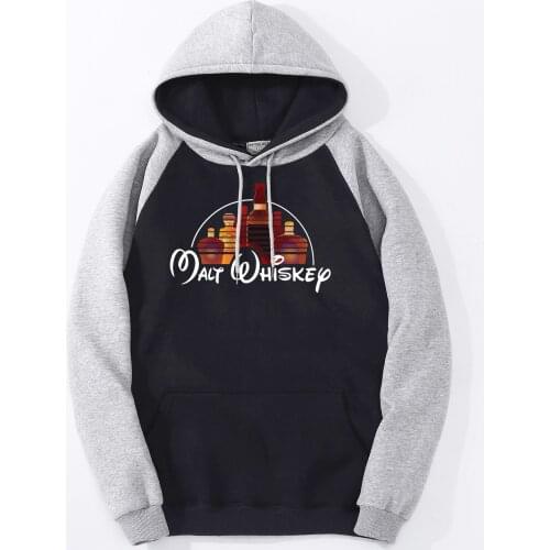 Male Raglan Hoodie Malt Whiskey New Print Mens Hipster Tracksuit Casual Harajuku Men Costume Autumn Fleece Streetwear Sweatshirt