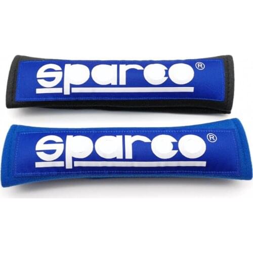 Nylon embroidery for Sparco emblem car seat belt cover shoulder pad JDM RACING auto accessories