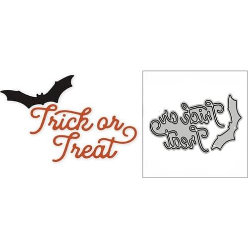 New Adventure Trick or Treat Bat 2020 Metal Cutting Dies for DIY Scrapbooking Decor and Card Making Embossing Craft No Stamps