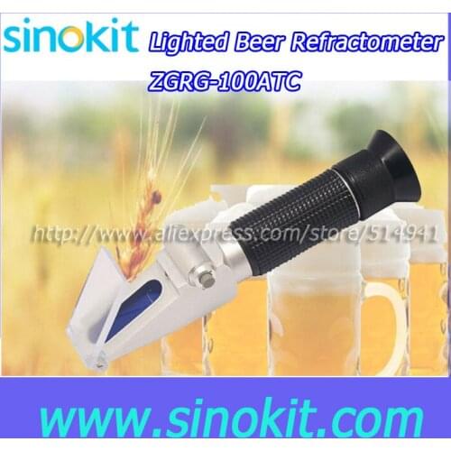 Wholesales Built-in LED light source Beer hand Refractometer - ZGRG-100ATC