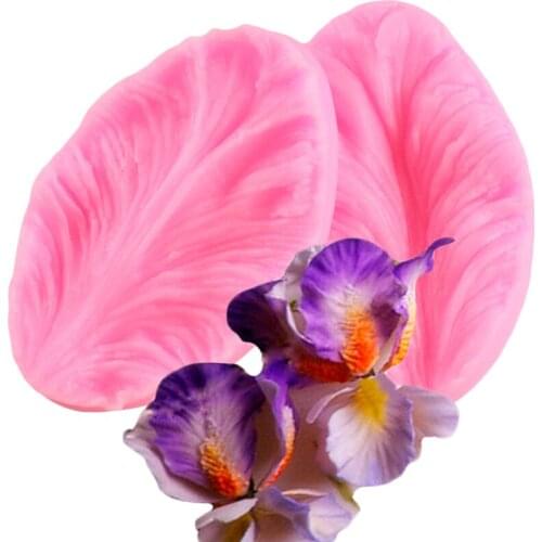 Orchid Petal Flower Silicone Molds DIY Cupcake Topper Fondant Cake Decorating Tools Candy Resin Clay Chocolate Gumpaste Moulds