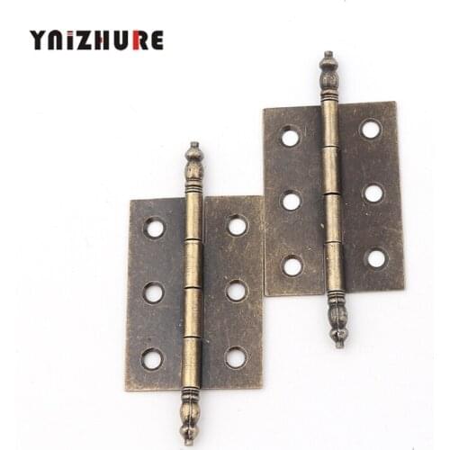35*70mm,12Pcs Bronze Tone Cabinet Door Luggage Crown Hinge,6 Holes Decor,Furniture Decoration,Antique Vintage Old Style
