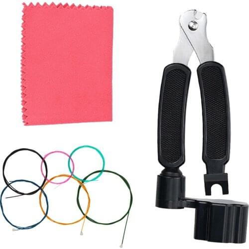 Durable Guitar Strings with 3in1 Guitar Tool Cloth Set for Classical Guitar