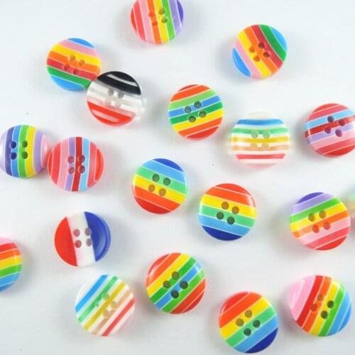 Mix color 12mm 200pcs Striped Round Shape Acrylic Resin Flat Back Half Beads DIY Jewelry Accessories Craft Scrapbook Decoration