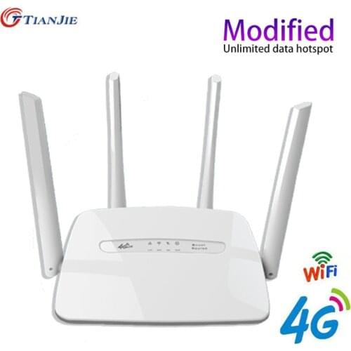 RJ45 Port Hotspot Antenna Gateway CPE 300mbps Unlock Router Sim-Card-Slot Wi-Fi Portable Wireless LTE 3G 4G Broadband WIfi Modem
