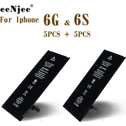 EENJEE Mobile Phone 5PCS Batteries For Iphone 6 6G And 5PCS Batteries For Iphone 6S ORGQuality China Battery Manufacturer OEM