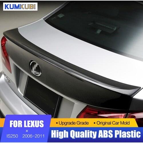 For Lexus IS Series IS250 IS300 IS350 Spoiler 2006-2011 ABS Plastic Unpainted Primer Color Exterior Rear Wing Spoiler JDM Style