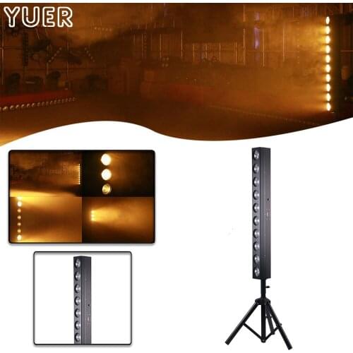 10W COB LED Warm White Amber Wash Strobe Light DMX Voice Control DJ Disco Christmas Party Wedding Prom Retro Stage Effect Light