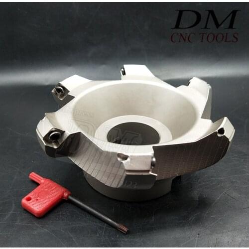 KM12-125-40-6T 45° degrees Indexable Face Milling Cutter Fast Alloy End Mill SEHT1204 milling plate tool sets