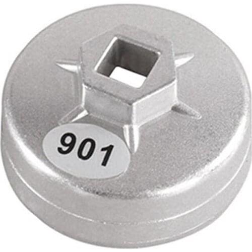 901 14 Flutes Cap Oil Filter Wrench 1/2 inch Square Drive Oil Filter Tools Filter Socket Wrench Spanner Hand Tool