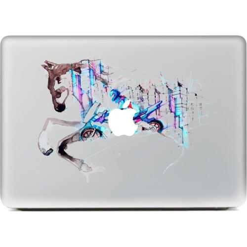 The Run horse DIY Personality Vinyl Decal Laptop Sticker for macbook Pro Air 13 inch Cartoon laptop Skin shell for mac book