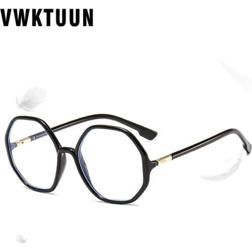 VWKTUUN Polygonal Optical Glasses for Women Candy Color Computer Glasses Korea Glasses Frame Women Blue Light Blocking Glasses