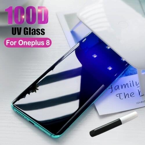 Nano Liquid UV Glass For OnePlus 7 7T 8 Pro Tempered Glass Screen Protector For OnePlus 7 8 7T Pro Full Coverage Protective Film
