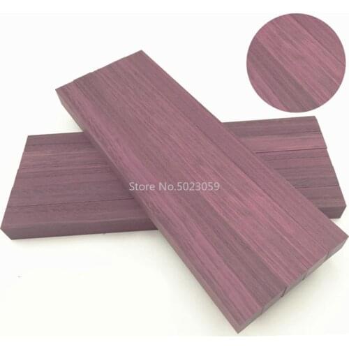 1 Piece purple heart wood for DIY knife handle material, violet wood For DIY Handicraft materials