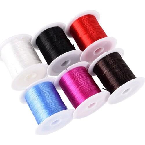10m/bag 1mm Round Elastic Cord Beading Stretch Thread/String/Rope for Necklace Bracelet Jewelry Making Supply