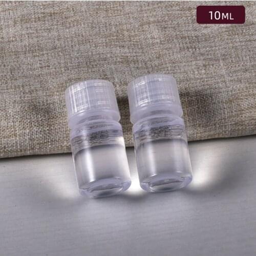 100PCS of Empty 10ML Round Plastic Bottle with Lid High Quality Refillable Packing Container Sample Bottle