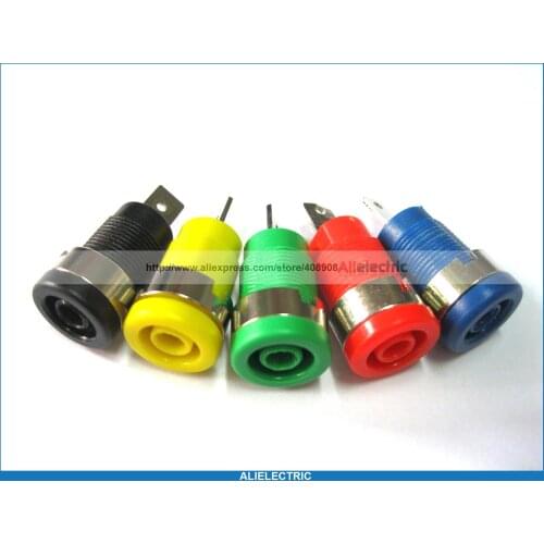 100 Pcs Binding Post Banana Jack for 4mm Safety Protection Plug 5 Colors SL2075