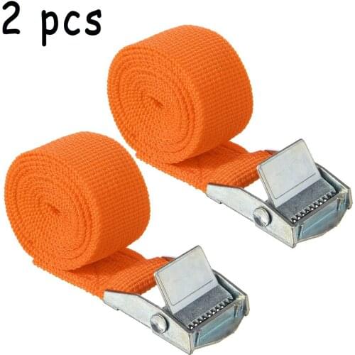 2Pcs/set 1mx25mm Car Luggage Bag Cargo Lashing Strap Zinc Alloy Zinc Nylon Car Tension Rope Tie Down Strap Strong Ratchet Belt