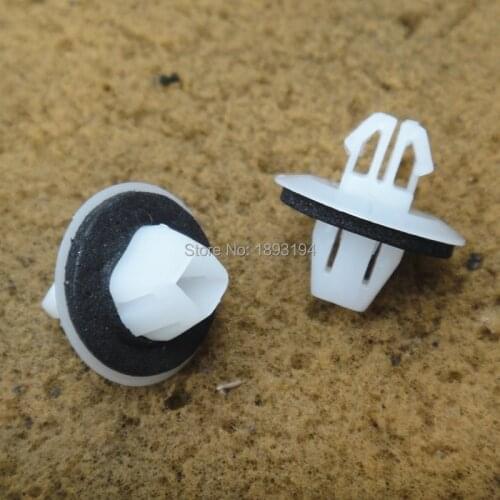 50x / 100pcs / 500x White Rocker Panel Moulding Clip With Sealer 09409-09304 ,77553-65D00 For Suzuki SX4 Grand Vitara 2.0L