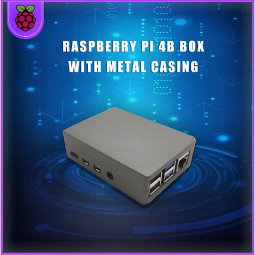 Aluminum alloy metal shell Raspberry Pi 4 generation Pi 4B box