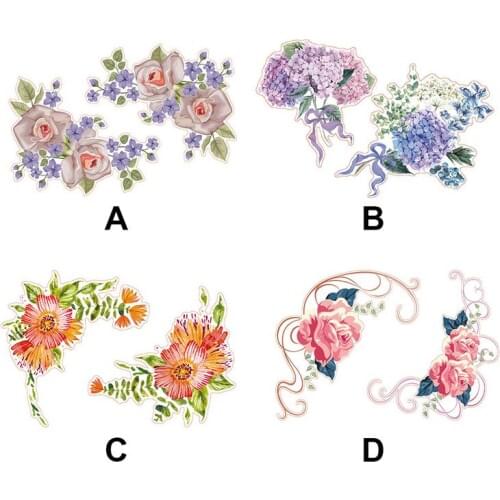 Creative Flower Rattan Wall Stickers Toilet Refrigerator Cabinet Glass Stickers Personalized Home Decor Waterproof Wall Stickers