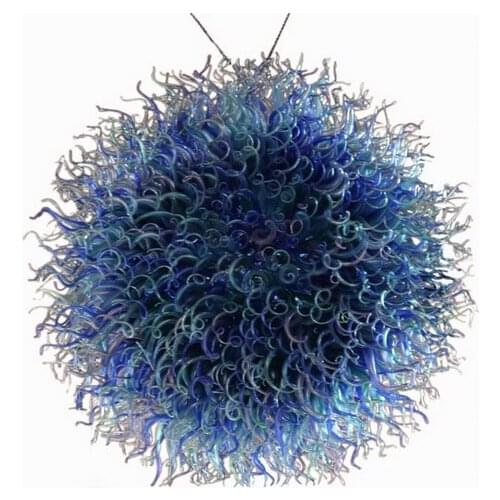 Round Shaped Blown Glass Artistic Chandelier Style Home Decoration Chandelier Light