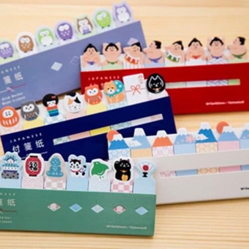 Cute japan life style sticky notepad Memo message note marker