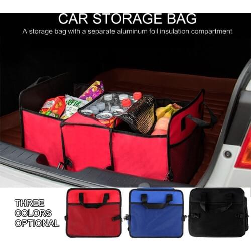 1Pcs Multi-function Folding Car Storage Box Bag With Insulation Package Car Backup Storage Car Accessories Car Trunk Organizer