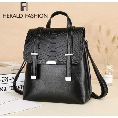 2020 Fashion Casual Women Backpacks School Bags for Teenage Girls Student Leather Backpacks Youth Laptop Backpack Daily Bags