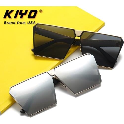 KIYO Brand 2020 New Women Square Sunglasses Metal Classic Sun Glasses High Quality UV400 Driving Eyewear 0019