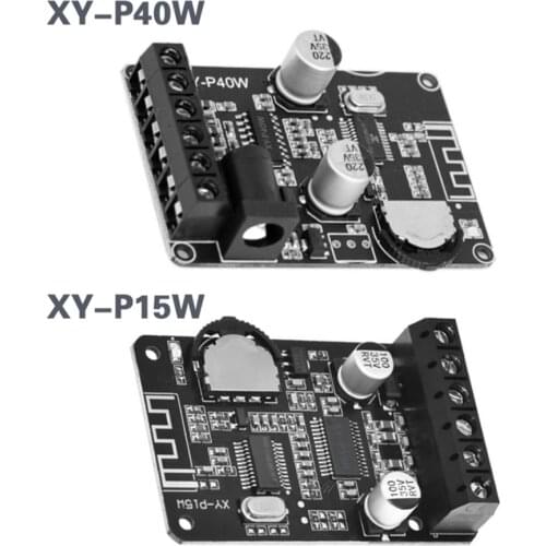 12V/24V XY-P15W XY-P40W Stereo Bluetooth Power Amplifier Board Module