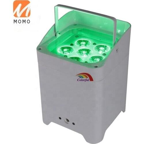 RGBWA UV 6in1 LED Wireless DMX LED Par 6pcs 18W LED Battery Lights