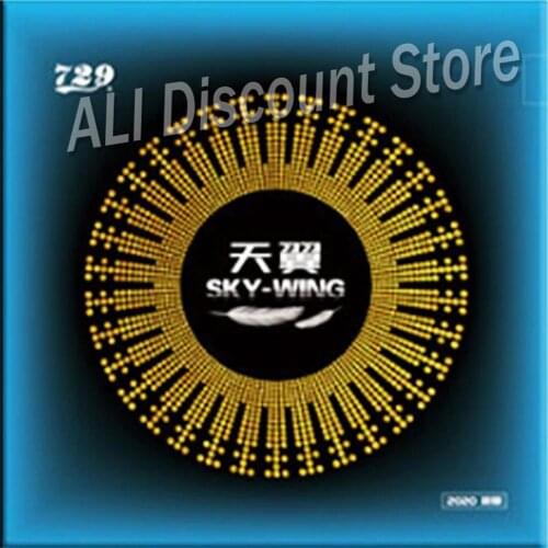 RITC 729 Friendship Sky-Wing Pips In Table Tennis Rubber With Sponge for in-table backhand raising strike