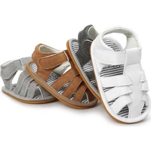 High Quality Summer Boys Sandal Children Sandal Skid-proof Teenage Sandals Soft Bottom Kids Shoes White Black Brown Clogs