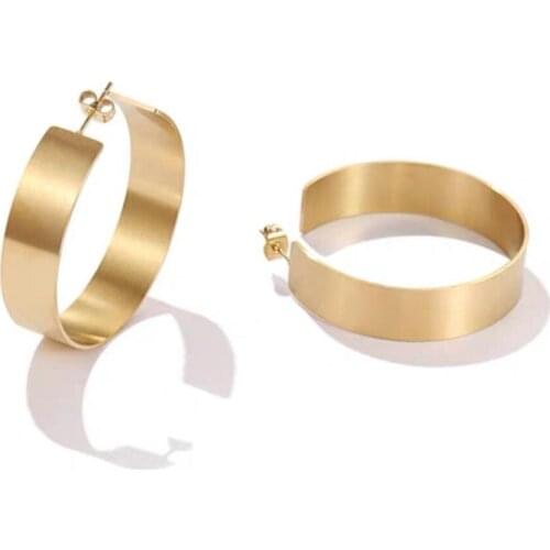Earring For Women Hot Fashion New Goddess Luxury Gold Color Luxe Jewelry Stainless Steel